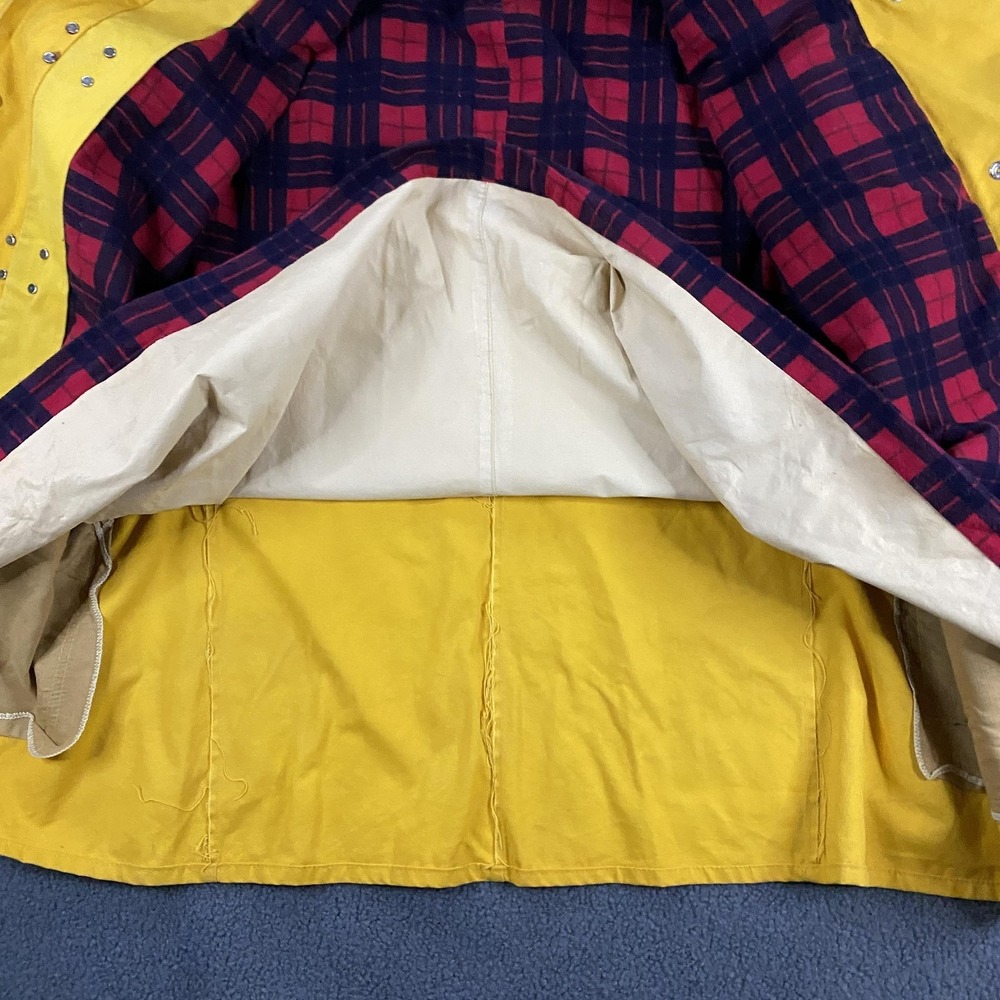 The Globe MFG Fireman Jacket Mens 44 Plaid Lined Lobster Clasp True Vintage USA - Picture 5 of 15